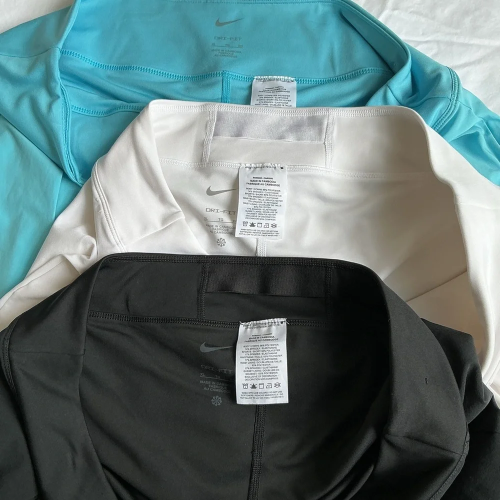 Nike bundle Tennis Skirt - Black, White, and Blue - Picture 4 of 9